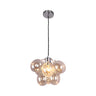 Modern Colorful Clear Glass Bubble Pendant Light Chandelier Image - 6