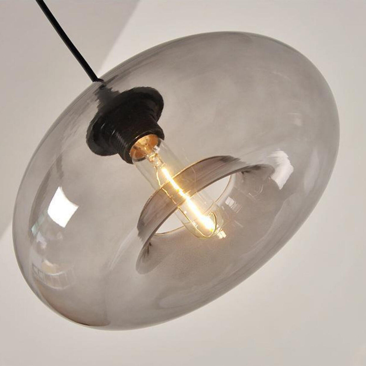 Modern Colorful Clear Glass Globe Pendant Light Image - 13