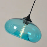 Modern Colorful Clear Glass Globe Pendant Light Image - 14