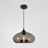 Modern Colorful Clear Glass Globe Pendant Light Image - 9