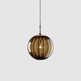 Modern Colorful Clear Glass Globe Pendant Lights Flexible Length Image - 3