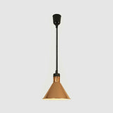 Modern Colorful Cone Metal Dining Room Pendant Light Image - 21