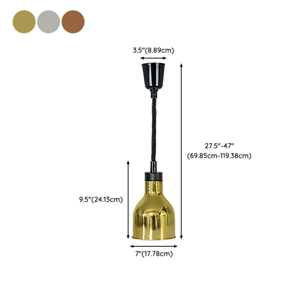 Modern Colorful Cone Metal Dining Room Pendant Light 