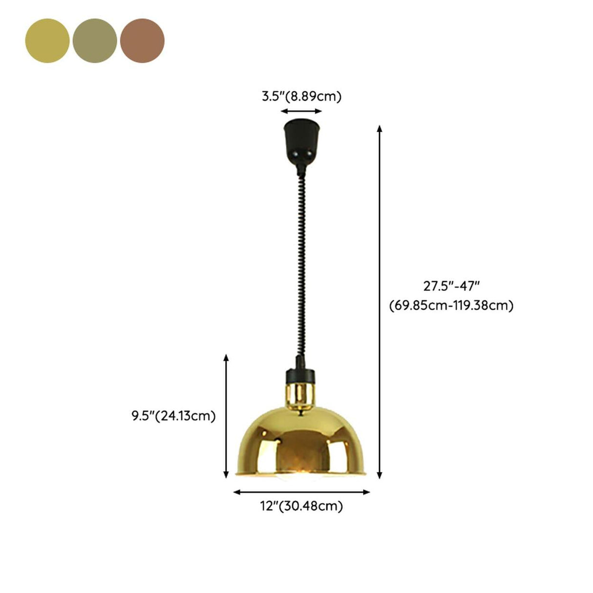 Modern Colorful Cone Metal Dining Room Pendant Light Image - 30