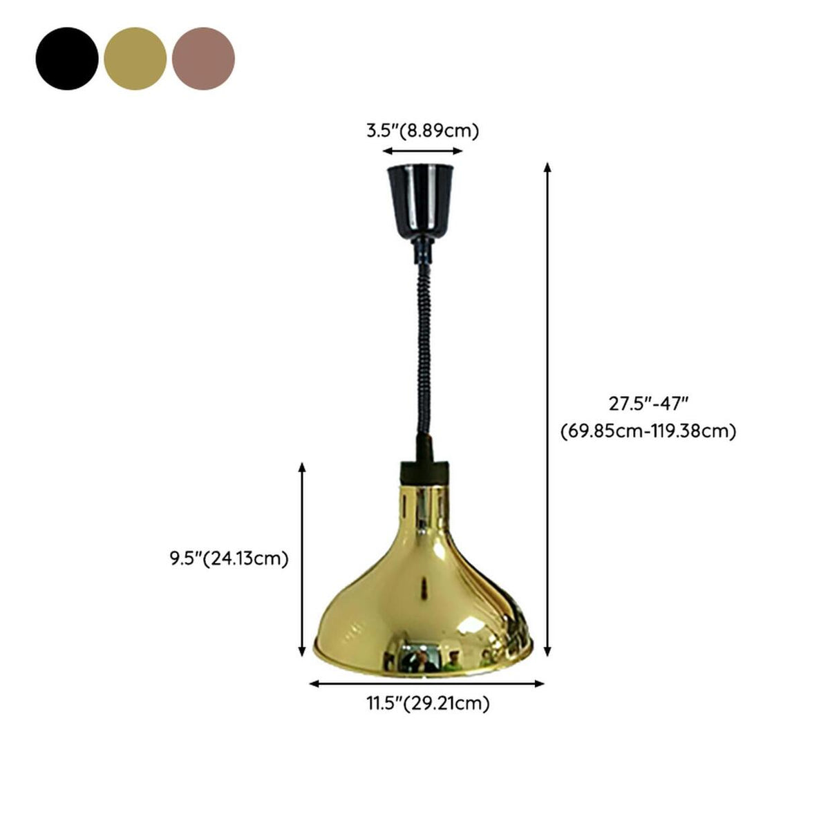 Modern Colorful Cone Metal Dining Room Pendant Light Image - 31