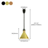 Modern Colorful Cone Metal Dining Room Pendant Light Image - 32