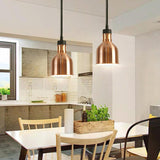 Modern Colorful Cone Metal Dining Room Pendant Light Image - 5