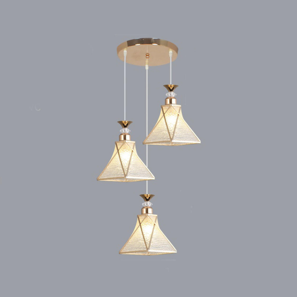 Modern Colorful Cone Round Dining Room Pendant Light Image - 3