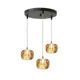 Modern Colorful Cube Mirrored Glass Pendant Light Image - 10