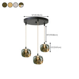 Modern Colorful Cube Mirrored Glass Pendant Light Image - 22