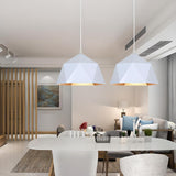 Modern Colorful Geometric Metal Dining Room Pendant Light Image - 18