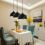 Modern Colorful Geometric Metal Dining Room Pendant Light Image - 19