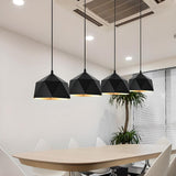 Modern Colorful Geometric Metal Dining Room Pendant Light Image - 2