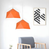 Modern Colorful Geometric Metal Dining Room Pendant Light Image - 7