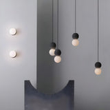 Modern Colorful Globe Glass Stone Pendant Lights Image - 7