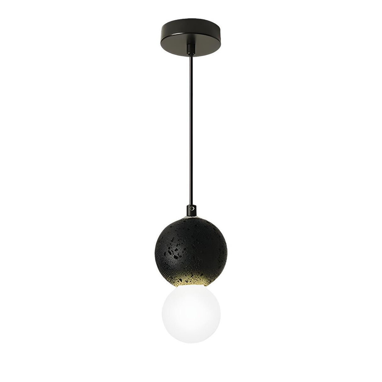 Modern Colorful Globe Glass Stone Pendant Lights Image - 8