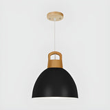 Modern Colorful Metal Dome Dining Room Pendant Light Image - 2