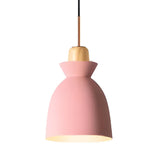 Modern Colorful Mini Metal Bell Pendant Light Set Image - 8