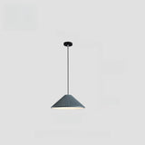 Modern Colorful Pleated Resin Cone LED Pendant Light Image - 16