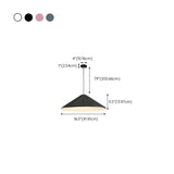 Modern Colorful Pleated Resin Cone LED Pendant Light Image - 27