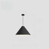 Modern Colorful Pleated Resin Cone LED Pendant Light Image - 7