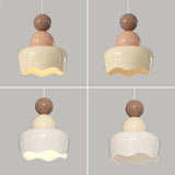 Modern Colorful Resin Layered Globe Pendant Light Image - 20