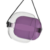 Modern Colorful Transparent Glass Orb Yellow Pendant Light Image - 8