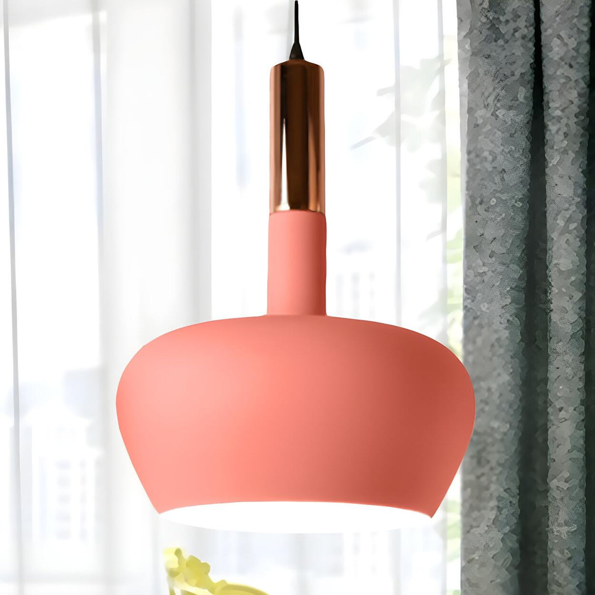 Modern Colorful Wine Glass Metal Dining Room Pendant Light Image - 12