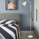 Modern Cone Black Adjustable Metal LED Floor Lamp Image - 2