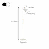 Modern Cone Black Metal Living Room LED Floor Lamp #size