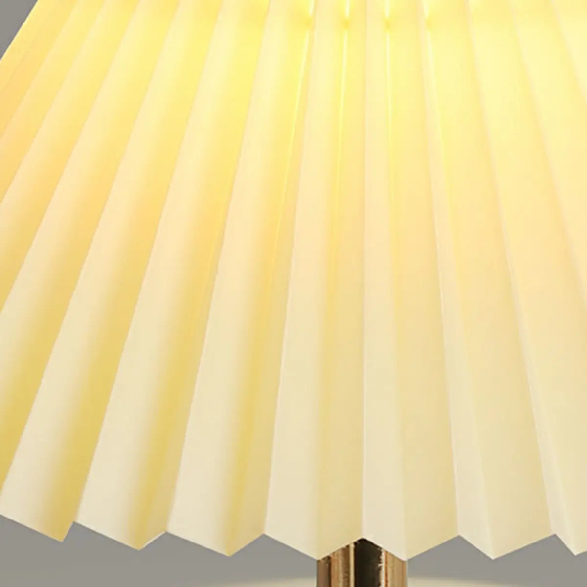 Modern Cone Ceramic Table Lamp for Bedroom, Off-White Image - 15