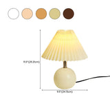 Modern Cone Ceramic Table Lamp for Bedroom, Off-White Image - 24