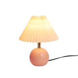 Modern Cone Ceramic Table Lamp for Bedroom, Off-White Image - 7