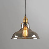 Modern Cone Clear Glass Pendant Lights Adjustable Cord Image - 12