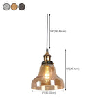 Modern Cone Clear Glass Pendant Lights Adjustable Cord Image - 36