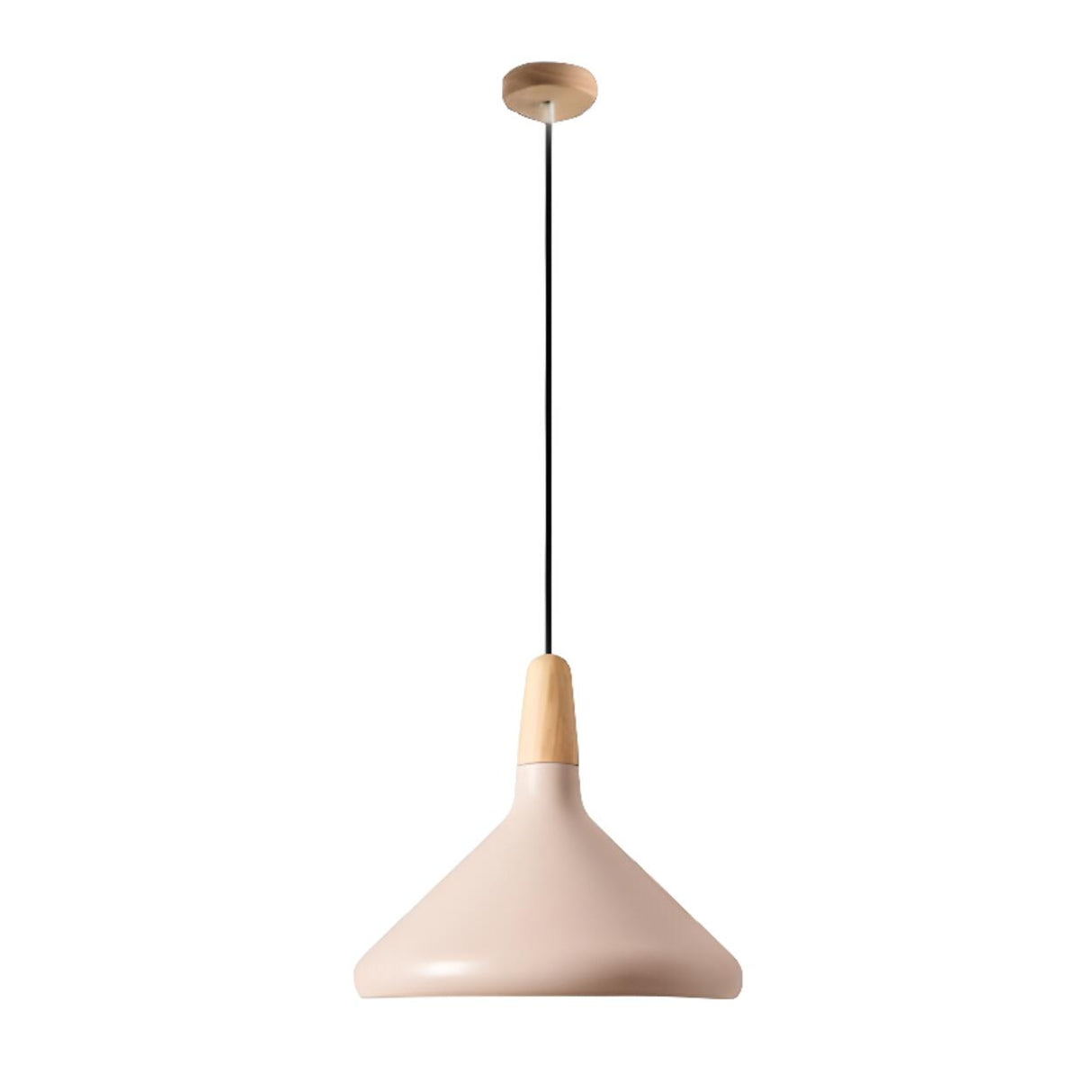 Modern Cone Conical Aluminum Pendant Light Flexible Length Image - 10