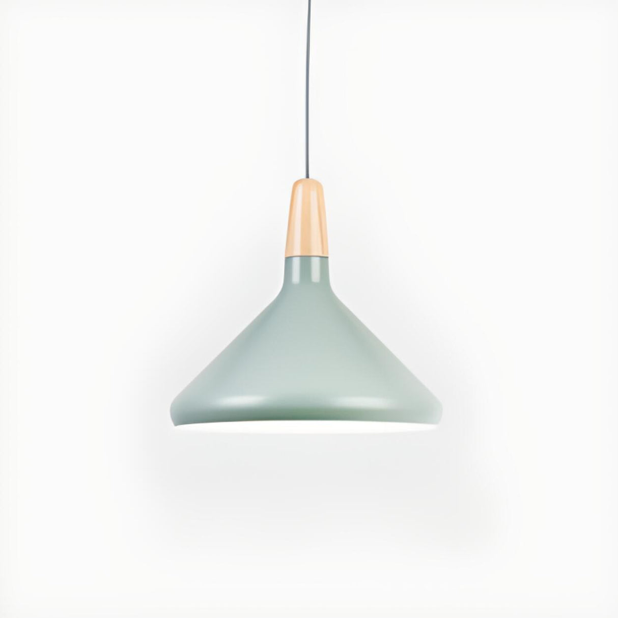 Modern Cone Conical Aluminum Pendant Light Flexible Length Image - 15