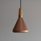 Modern Cone Conical Aluminum Pendant Light Flexible Length Image - 20