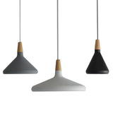 Modern Cone Conical Aluminum Pendant Light Flexible Length Image - 25