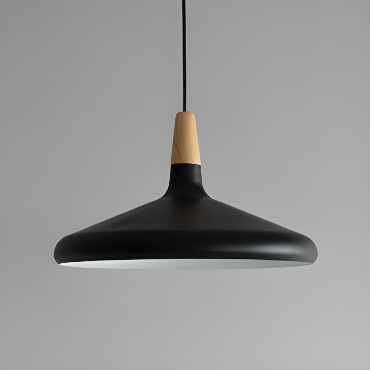 Modern Cone Conical Aluminum Pendant Light Flexible Length Image - 3