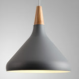 Modern Cone Conical Aluminum Pendant Light Flexible Length Image - 33