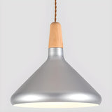 Modern Cone Conical Aluminum Pendant Light Flexible Length Image - 36