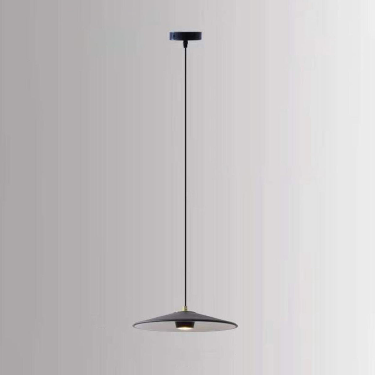 Modern Cone Iron LED Pendant Light Flexible Length Image - 2