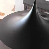 Modern Cone Metal Pendant Light for Kitchen Black Image - 9