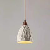 Modern Conical Gray Wooden Concrete Pendant Lights Image - 11