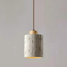 Modern Conical Gray Wooden Concrete Pendant Lights Image - 13