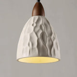 Modern Conical Gray Wooden Concrete Pendant Lights Image - 17