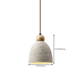 Modern Conical Gray Wooden Concrete Pendant Lights Image - 23