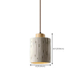 Modern Conical Gray Wooden Concrete Pendant Lights Image - 24