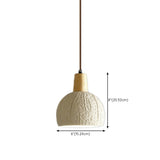 Modern Conical Gray Wooden Concrete Pendant Lights Image - 25